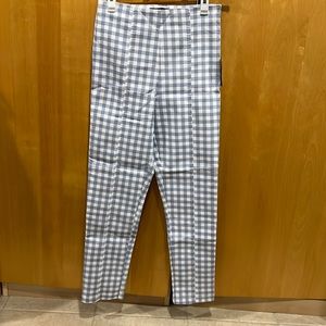 Forever 21 Work Pants- Blue & White Checkered